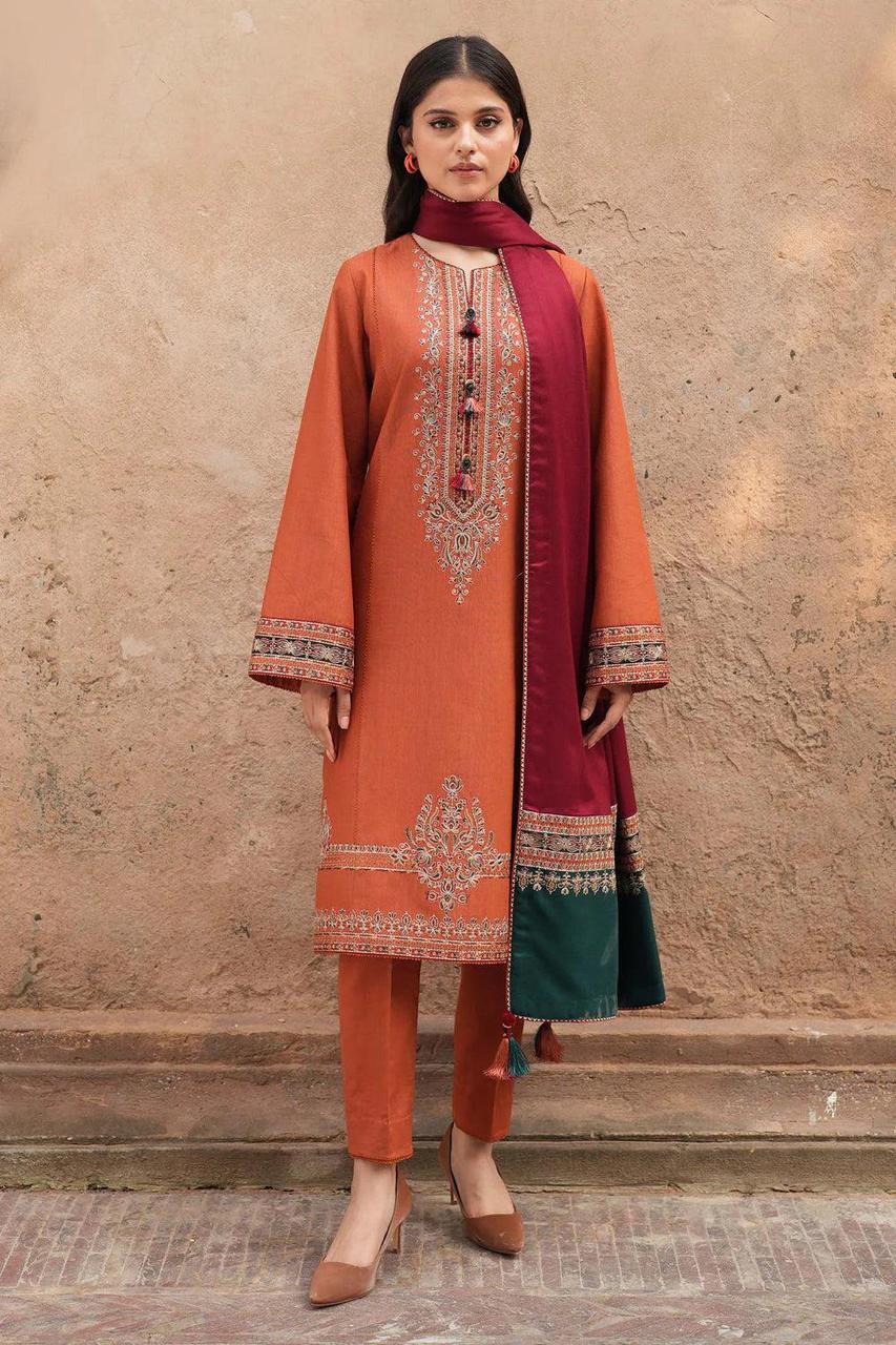 Women Embroidery Dress With Dupatta Unstitched